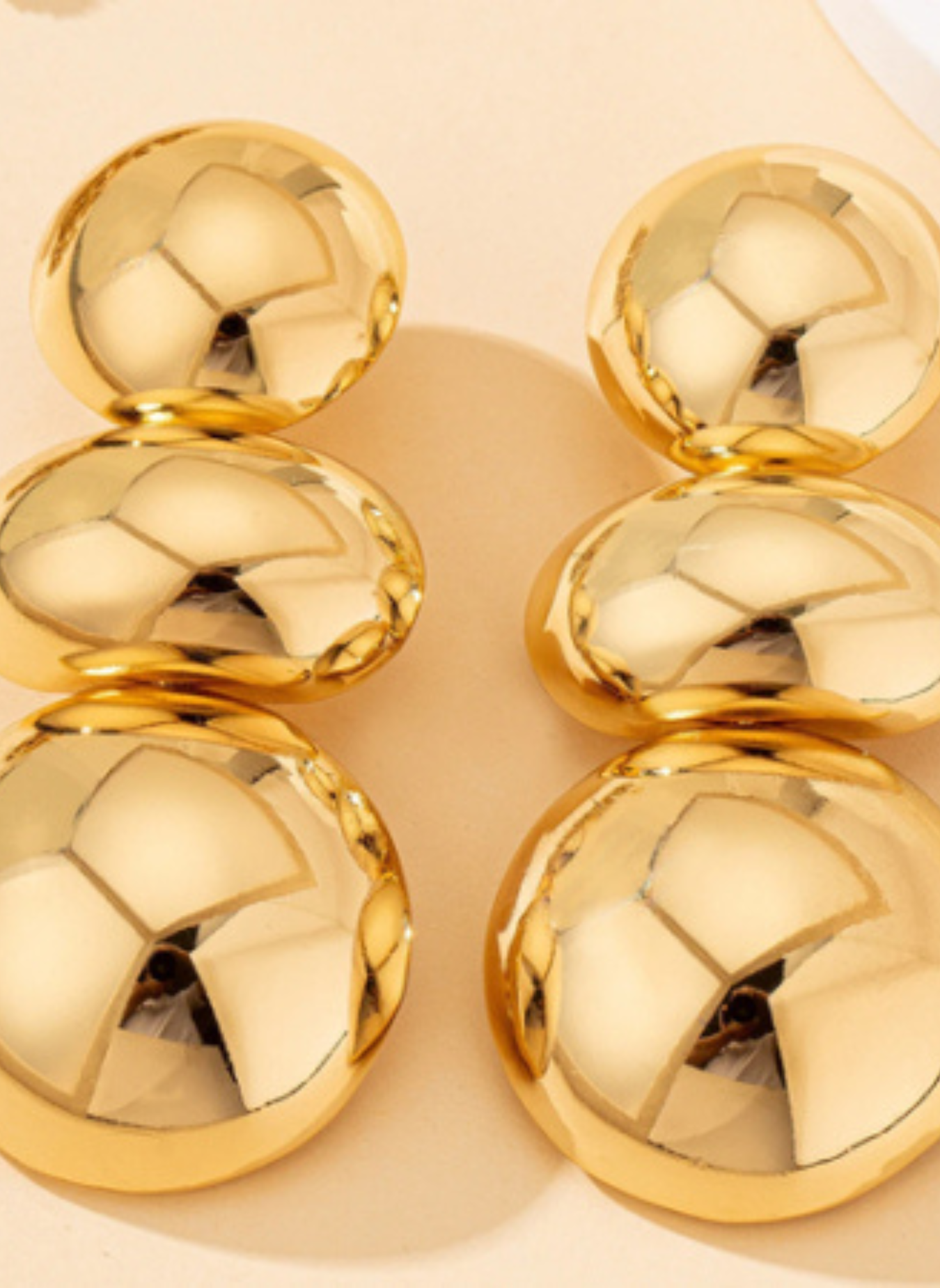 Geometric Large Round Earrings - Image 5
